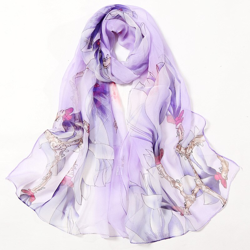 Multiple Colour Lotus leaf Flower Chiffon Georgette Bandana Scarf Women Foulard Long Shawl Summer Hijab 50*160CM
