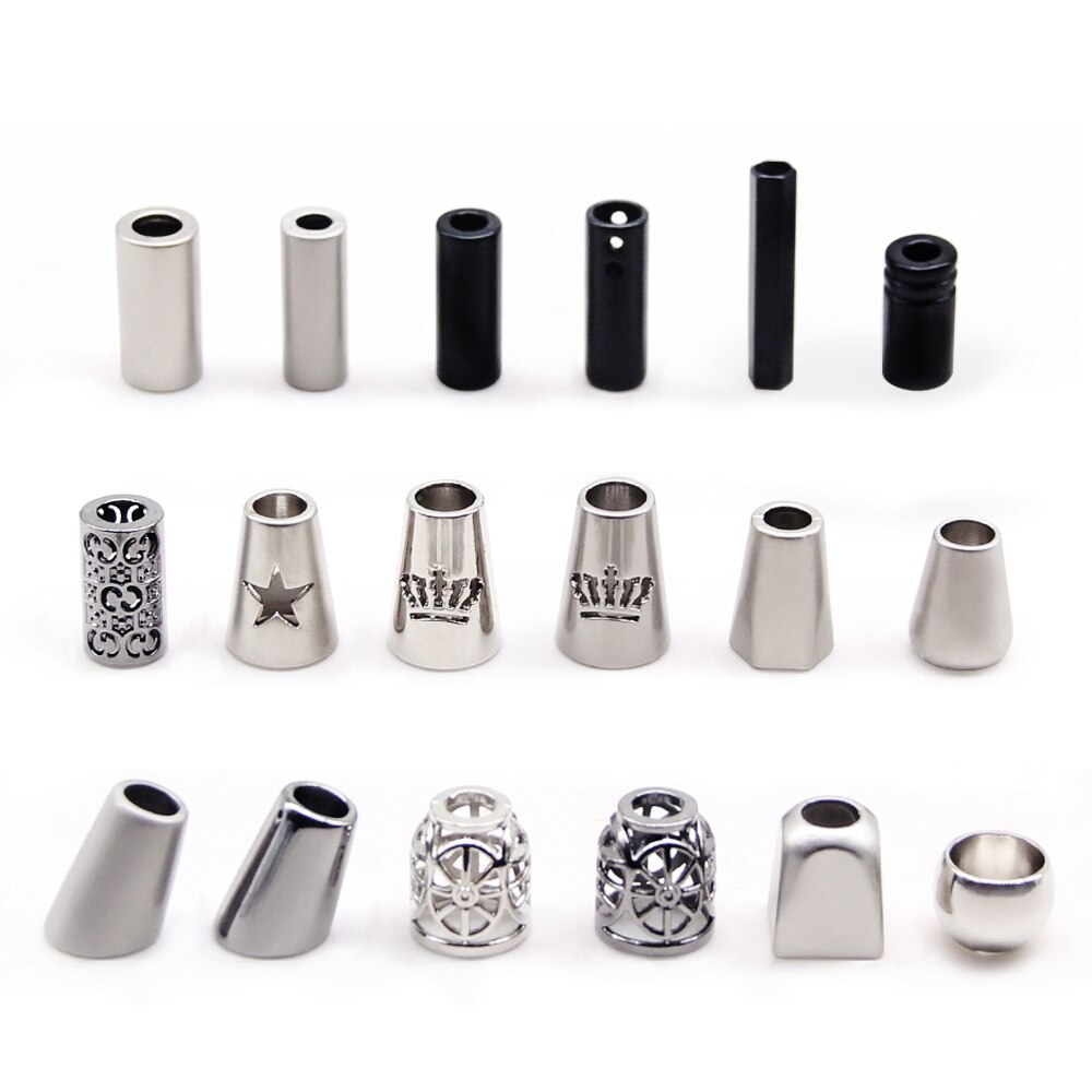 10pcs Metal End Stopper Cord Rope Ends Locks Lanyard Clips Fastener For Backpack Garment Drawstrings Accessory DIY