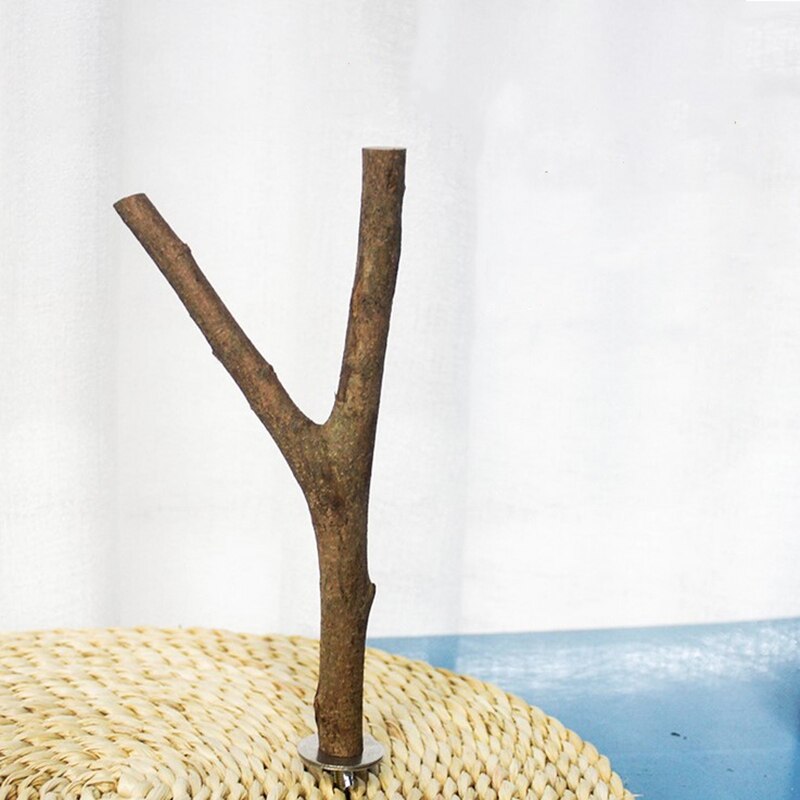 Palo de madera de pie para pájaros y loros, accesorios para juguetes de aves, 15/20/25/30cm