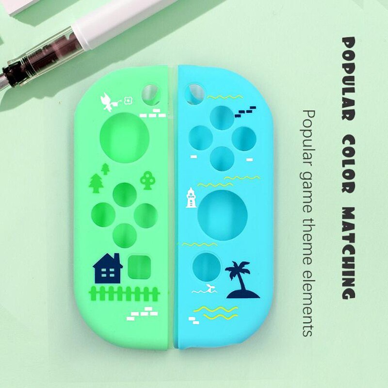 Custodia protettiva Con impugnatura a levetta custodia protettiva per Joystick custodia protettiva per Switch NS Joy-Con custodia morbida in Silicone per Controller nintendo Joycon