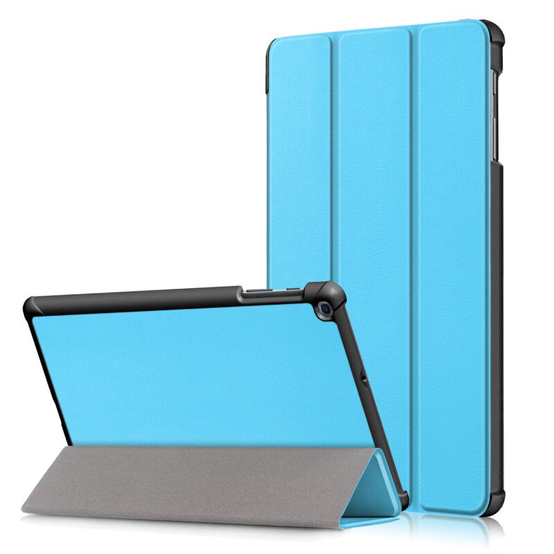 For Samsung Galaxy Tab A T510 T515 10.1" Magnetic Case Cover for Samsung Tab a SM-T510 SM-T515 protective case +: sky blue