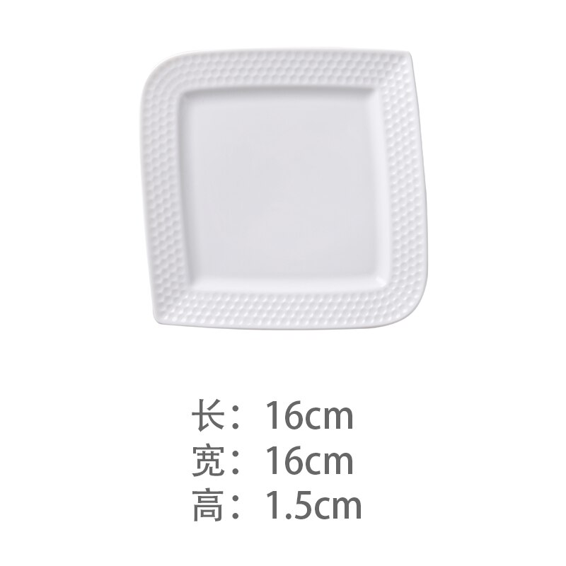 Home Kitchen Servies Pure Witte Steak Plaat Vlakke Plaat Keramische Zoete Hart Schotel: C