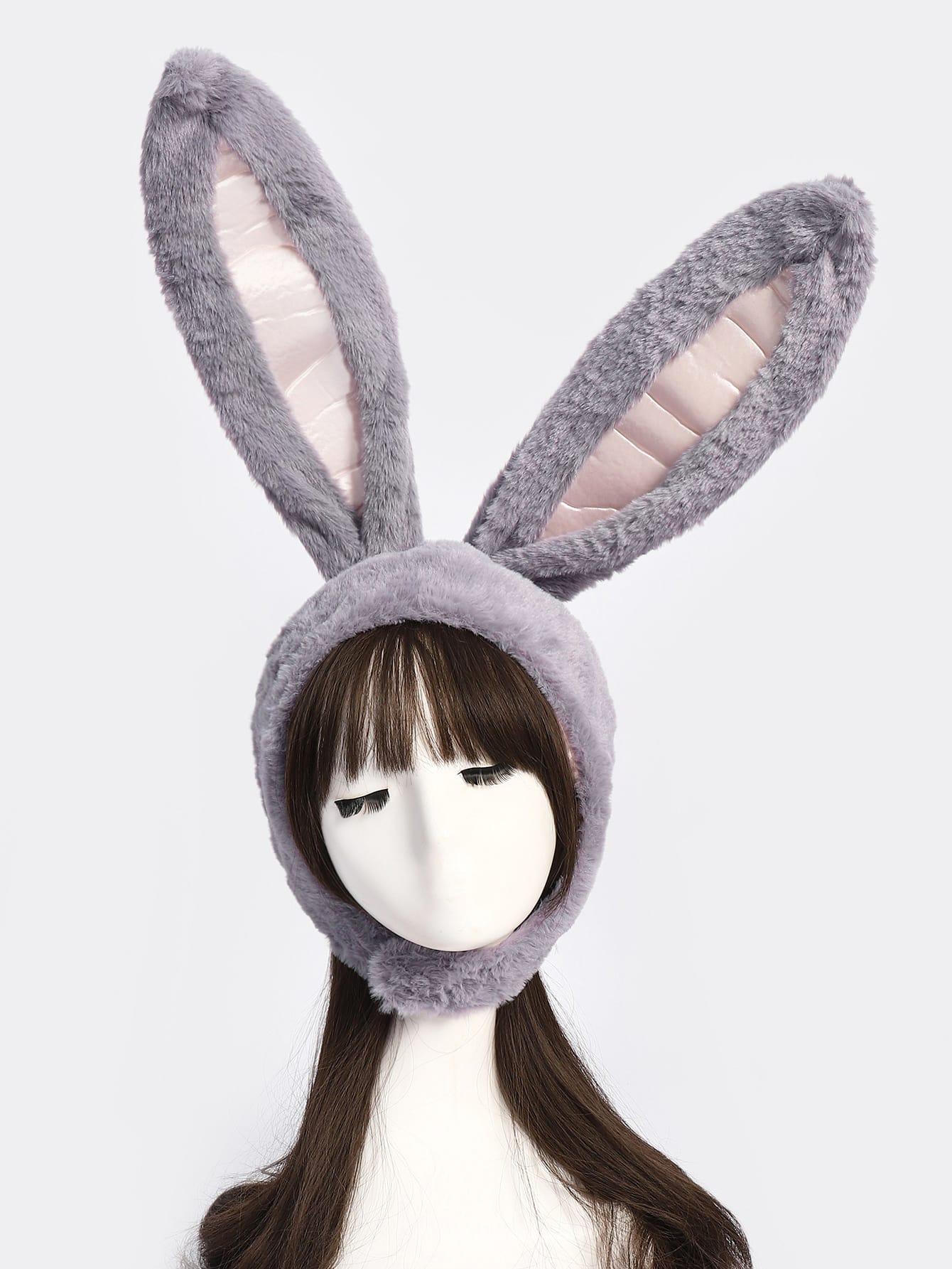 Accesorios de conejo para Cosplay, disfraz para mujer, gorro de conejito, de estilo conejo para de niña: Gris oscuro