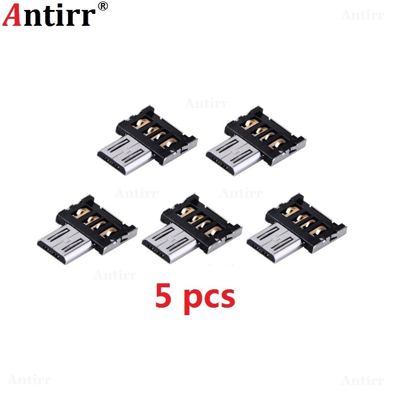 5 sztuk USB-C 3.1 typ C złącze typu C mikro USB 2.0 na adapter przejściówka otg na tablet z androidem lampa błyskowa robić telefonu napęd U Disk: 5szt Micro USB