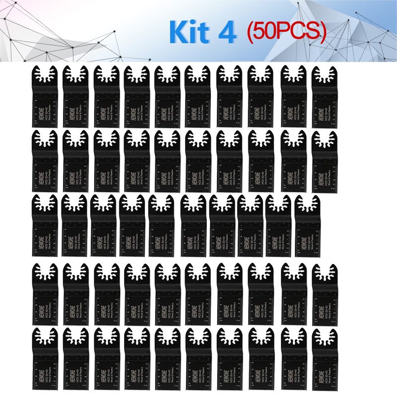 229 Assorted Metal / Wood Quick Release Arbor Universal Fit Multi Tool Oscillating Multitool Wood Saw Blade for ein Multimaster,: white