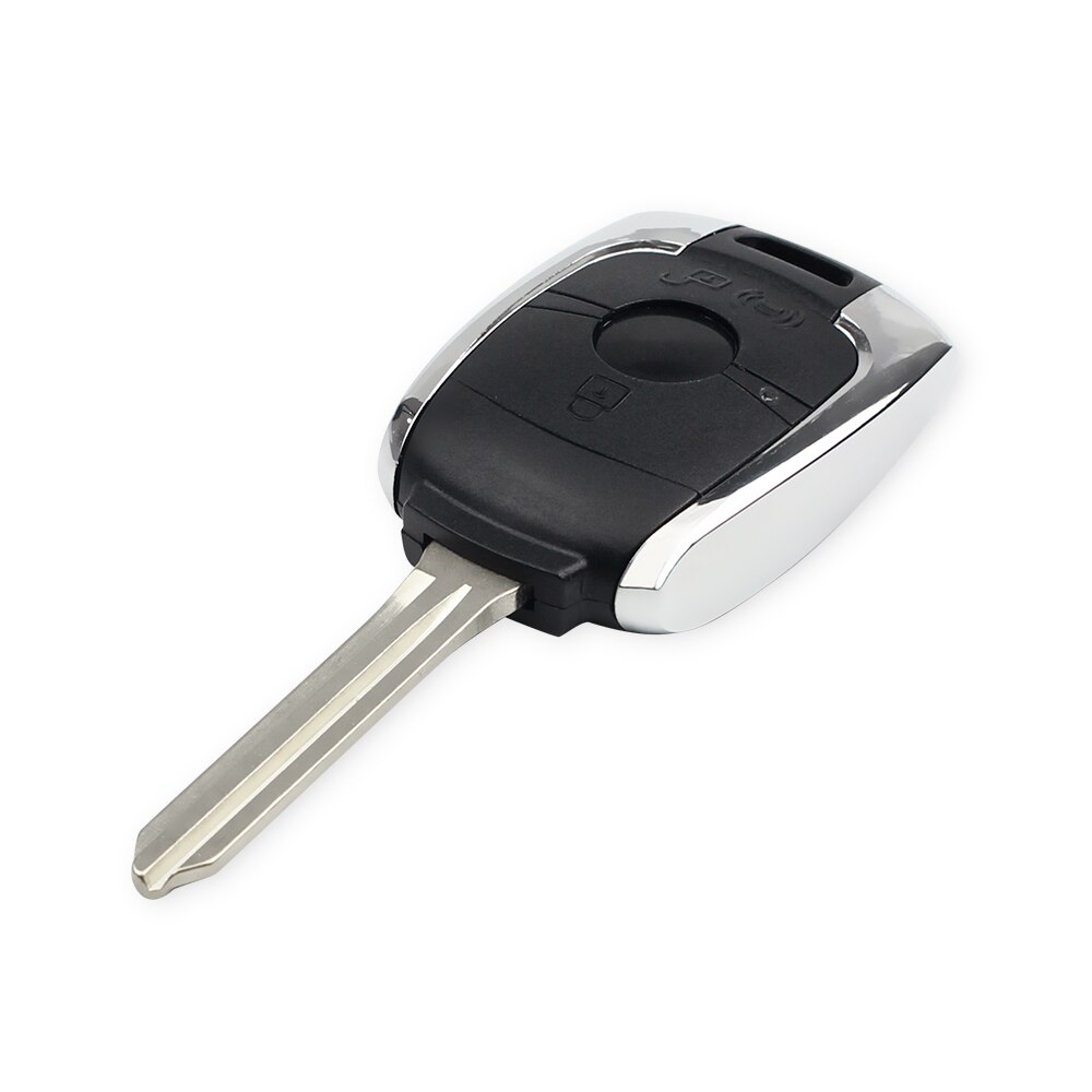 KEYYOU For SsangYong 2 Buttons Remote Car Key Case Fob for SsangYong Actyon Kyron Rexton Korando Replacement Key