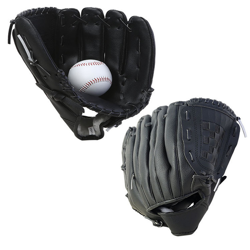 Guantes de béisbol para deportes al aire libre, equipo de práctica de Softball para adultos y niños, guantes de béisbol para entrenamiento de mano izquierda, tamaño 9,5/10,5/11,5/12,5