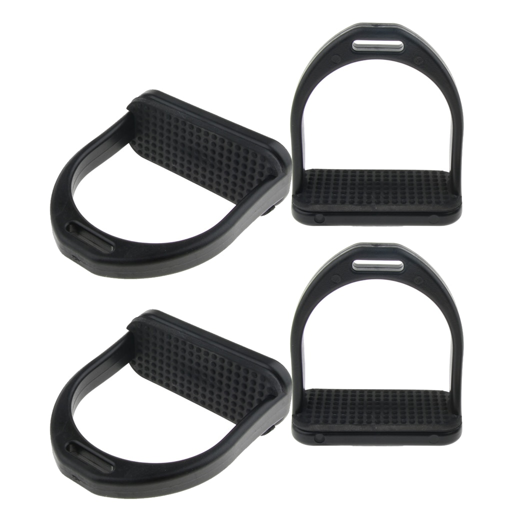 2 stuks stijgbeugels voor zadel Veiligheid stijgbeugels met antislip rubberen pads voor de paardensport