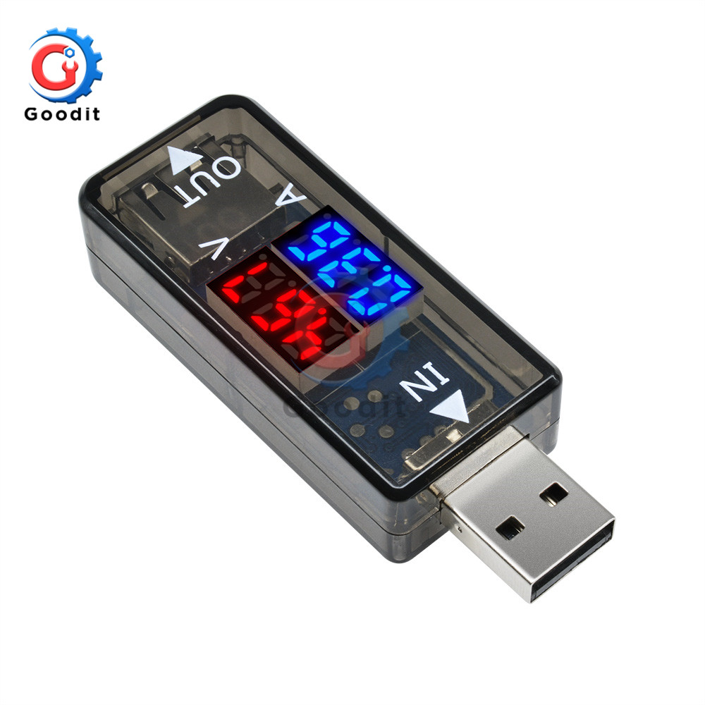 Led Digitale Dual Usb-poort Stroom Spanning Opladen Test Detector Tester Batterij Arts Meter Monitor Voltmeter Amperemeter Charger