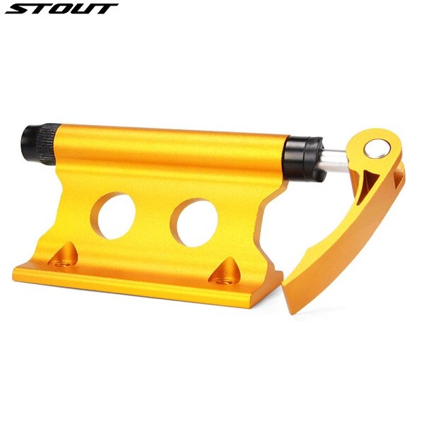Quick Release Bicycle Fork Mount for Transporting Bike Aluminium Alloy MTB Fork Fixed Clamp for Trunk Carrier Road Bike Stand: Gold