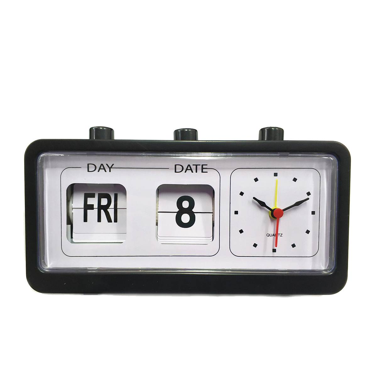 Flip Klok Vintage Decoratieve Slaapkamer Retro Flip Down Klok Datum Tijd Auto Pagina Tafel Klokken Student Bureau Horloge