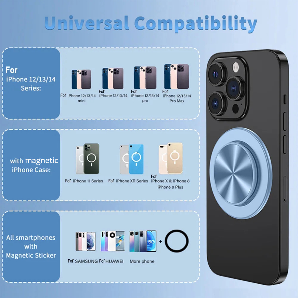 Grippopso Magnetic Cellphone Grip Tok Phone Holder Expanding Stand Socket Support Foldable Universal For Smartphone Bracket