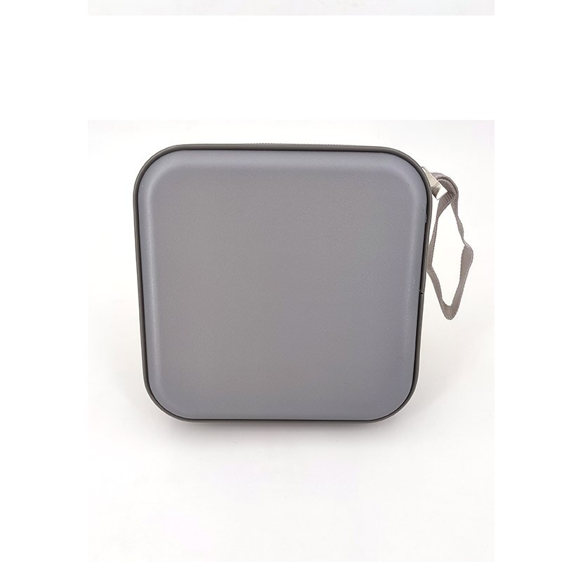 Portable 36pcs Disc CD DVD Wallet Storage Organizer Case Boxes Holder CD Sleeve Hard Bag Album Carry Pouch Bag with Zipper: Gray