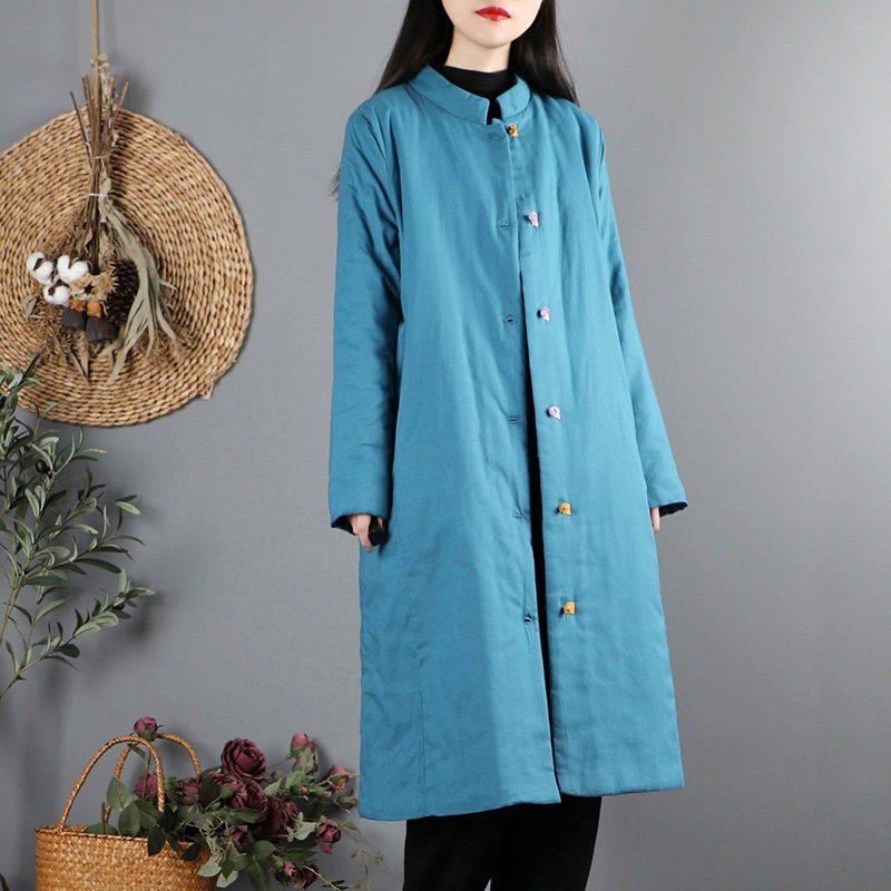 Traditional Chinese Style Qipao Coats Oriental Clothing Winter Tops Casual Jackets Retro Blouse Hanfu Tang Suit 31570