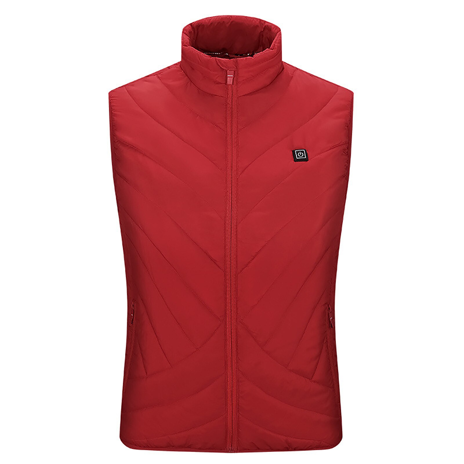 Elektrisch verwarmd vest voor heren en dames, USB-opladen verwarmde jas Lichtgewicht verwarmingsvest bodywarmer (zwart 3XL
