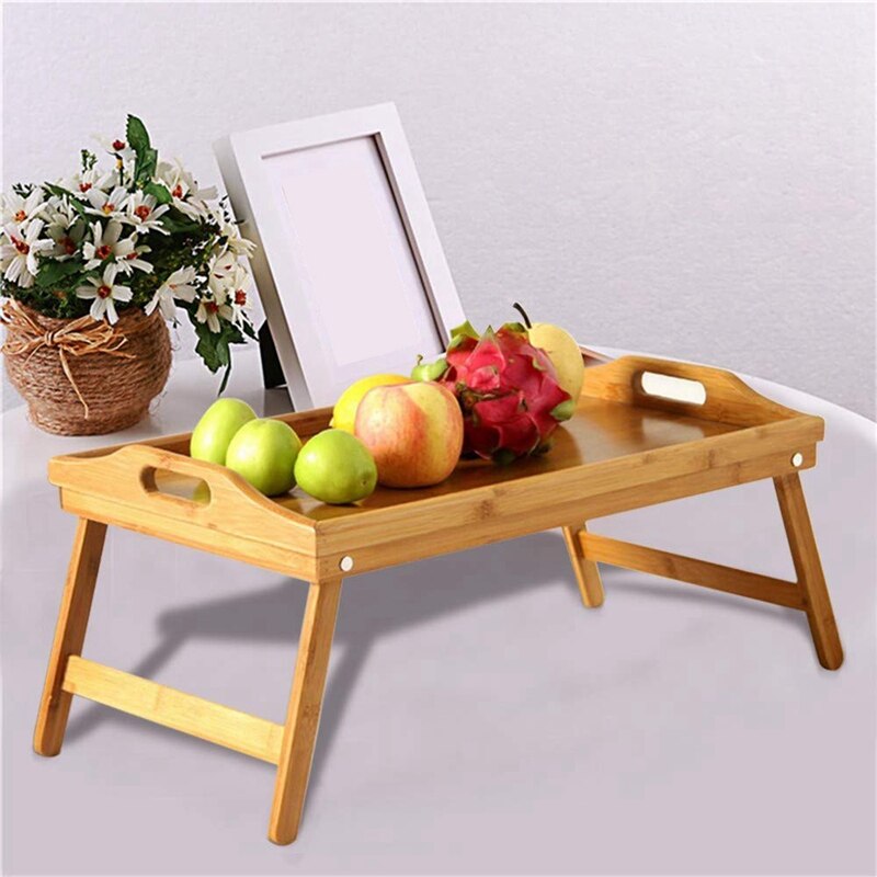 Bambou & Co Ontbijt op bed/tafeltje/dienblad op pootjes - 53x33x21 cm | Leen Bakker
