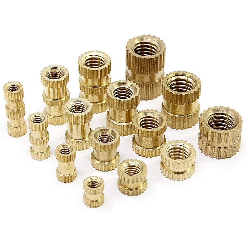 Best M2 M3 M4 M5 Female Thread Knurled Brass Threaded Insert Embedment Nut for 3D Printing Threaded Heat Set Inserts: Default Title