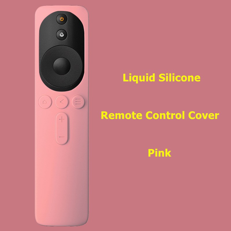 Funda de Control remoto de silicona para Xiaomi TV Mi 4A 4C 4X 4S, funda protectora antideslizante a prueba de polvo, 1 ud.: Pink