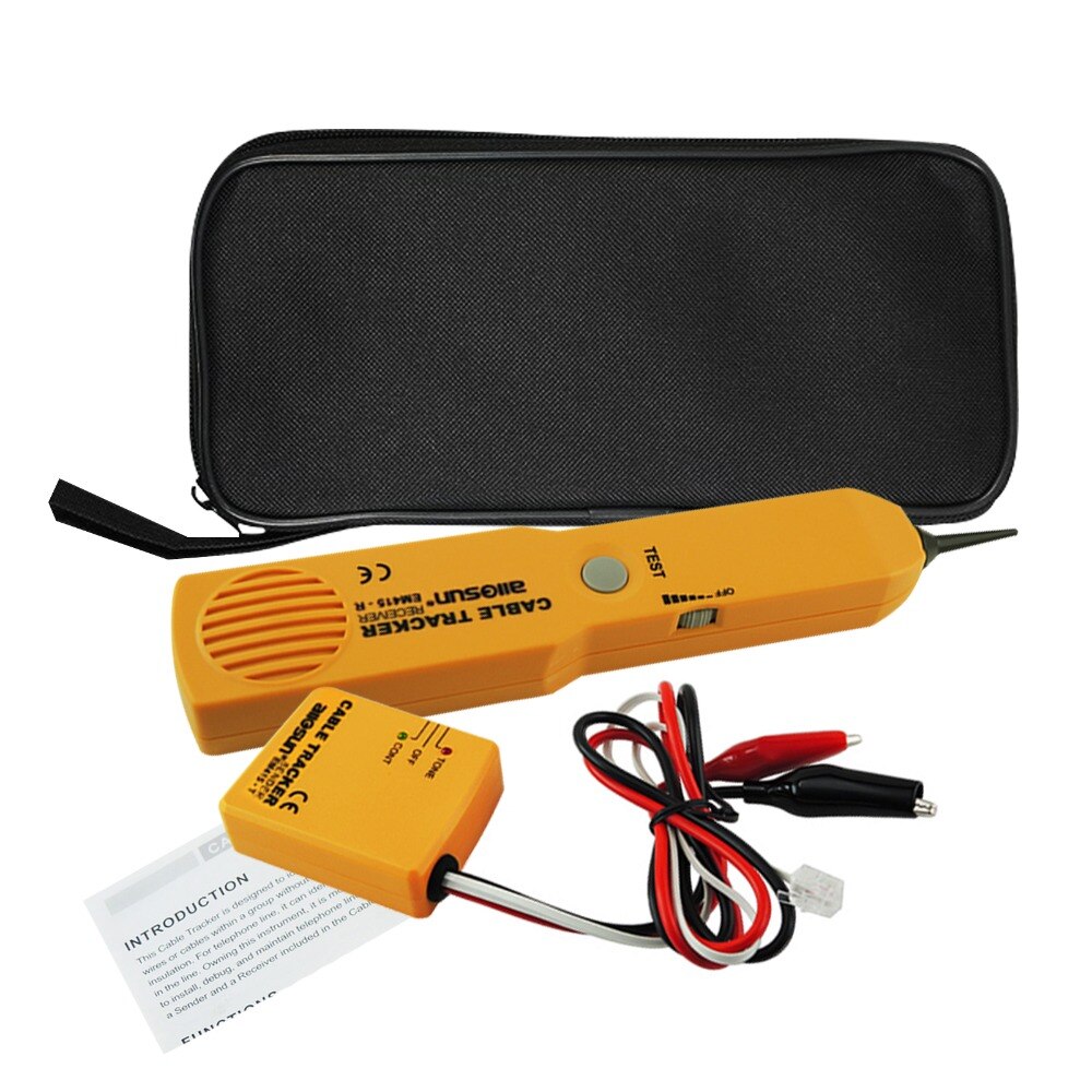 Linea telefonica Cavo inseguitore filo Tracciante tester mittente e ricevitore kit Tono di Continuità Del Telefono di Rete