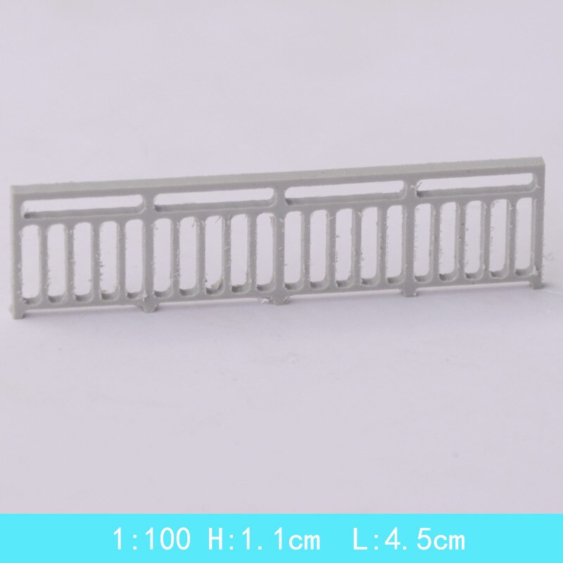 10pcs/lot Architecture Scale Model Mini DIY Building Outdoor Garden ABS Plastic Material Modern Style Garden Fence