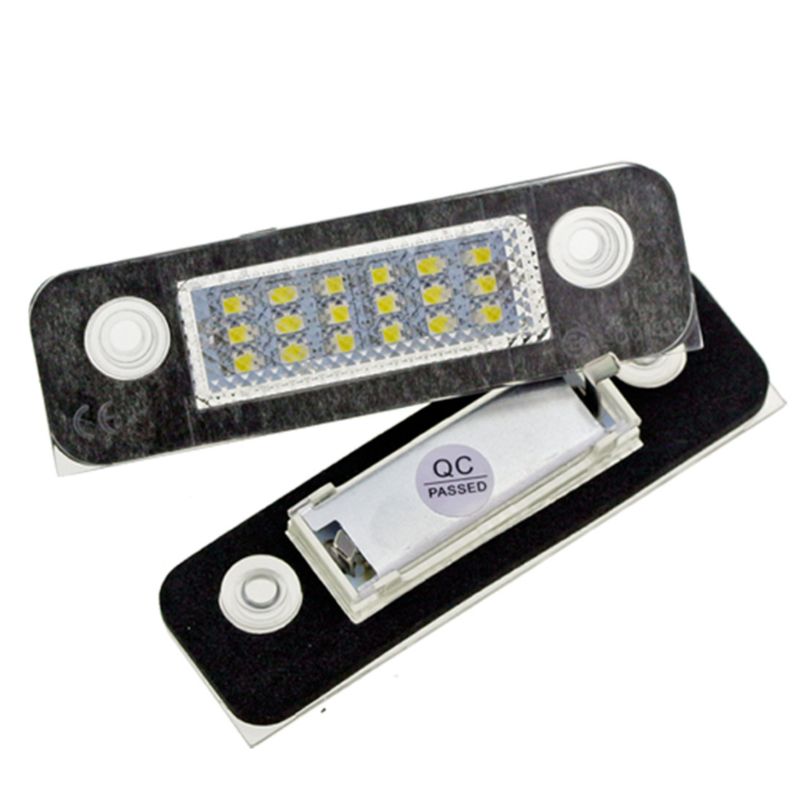 2 Stuks 12V 18 Led Auto Kentekenverlichting Wit Kentekenplaatverlichting Lampen Licht Smd Voor Ford Fusion Voor mondeo/MK2 Voor Fiesta MK5 E7CA