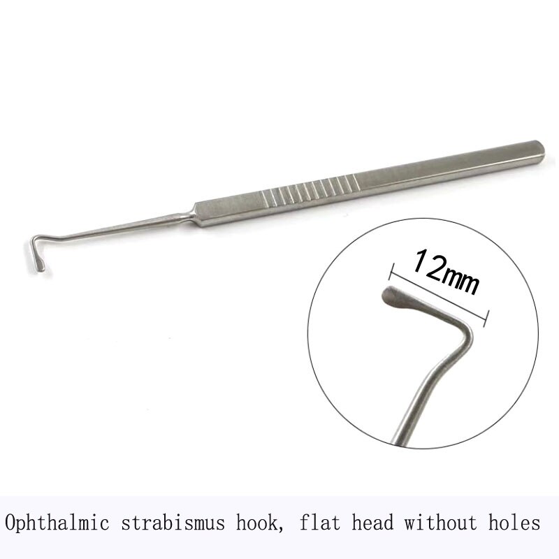 Ophthalmology strabismus hook strabismus pull hook eye pull hook with hole without hole round head flat head pull hook: Rose Red