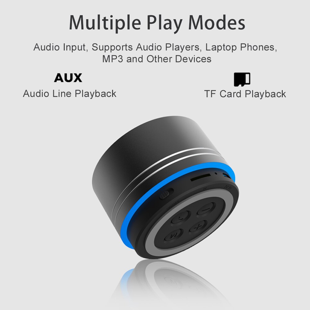 HP BS200 Multimedia Speaker Mini Wireless Bluetooth Stereo Surround Stereo Tri-band Equalizer for Desktop Laptop Tablet Phone