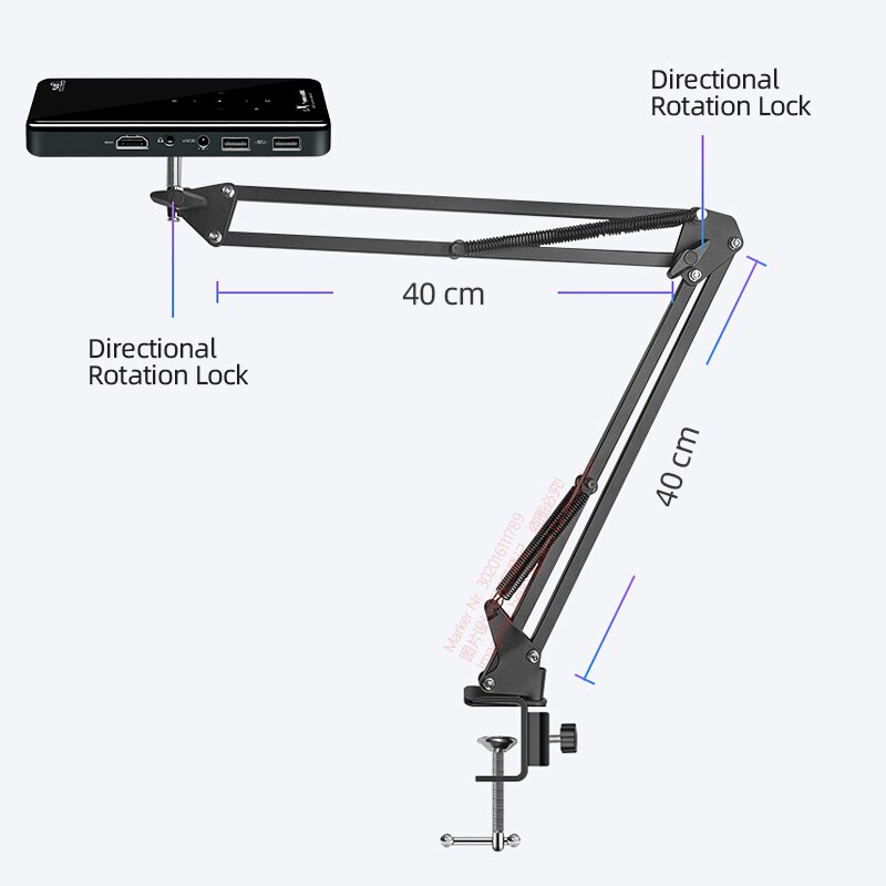 AUN-Soporte cantilever original para proyector X2 / W18, soporte de altura ajustable para proyector XBZJ01