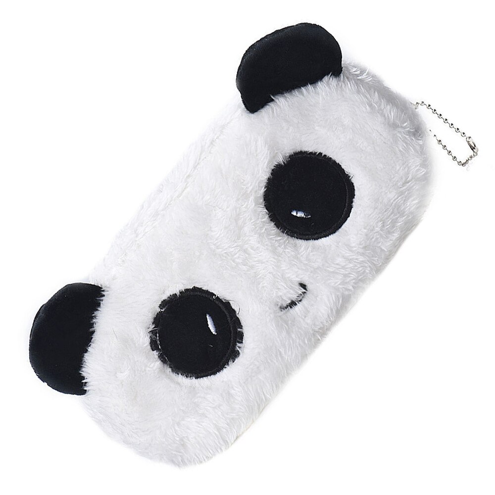 Penalhus sød kawaii 3d plys panda penalhus med stor kapacitet skoleartikler nyhedsartikel til børn multifunktionel