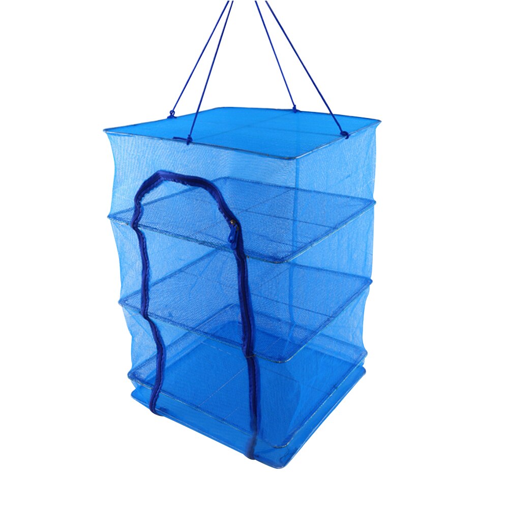 Folding Fish Network Net Red Drying Rack Foldable Mesh Hanging Vegetable Dishes Dryer Hanger Fishing Accessories: Default Title