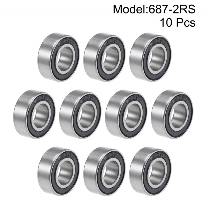 1/10pcs ABEC-5 634 636 638 695 696 698 699 2RS RS Rubber Sealed Deep Groove Ball Bearing Chrome Steel P6 ABEC3 Miniature Bearing