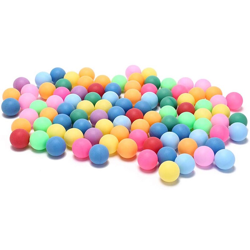 Pelotas de tenis de mesa de 40mm, 50 Uds. De Pelotas de Ping Pong de colores aleatorios de 2,4g, accesorios deportivos para juegos al aire libre