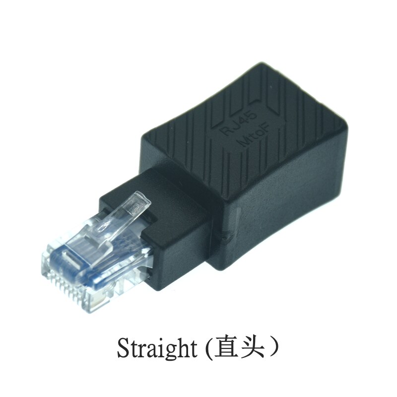 Ethernet Adapter 90 Degree 270 Degree RJ45 / 8P8C Ethernet Female to RJ45/8P8C Male Cat5e/Cat6 Up Down Left Right Angle Adapter