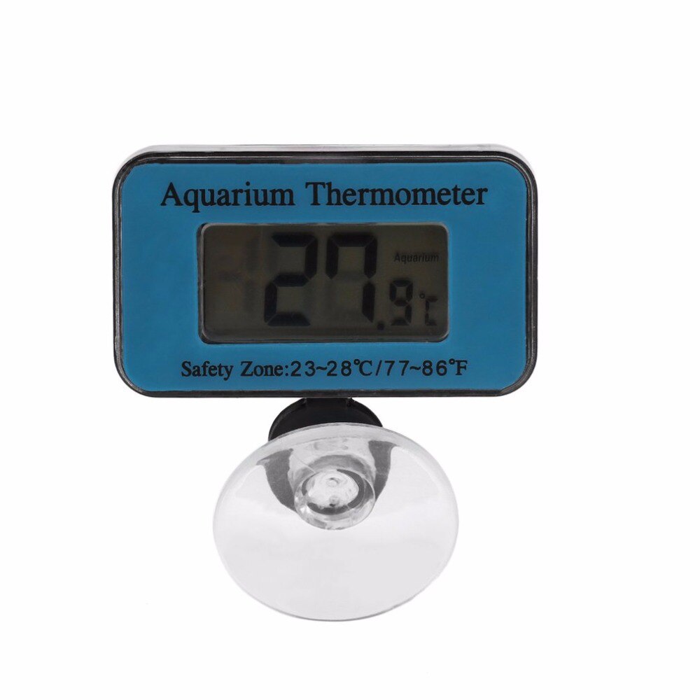 1pc Waterproof LCD Digital Fish Tank Aquarium Thermometer Submersible Aquarium Water Temperature MeterTemperature Control: Default Title
