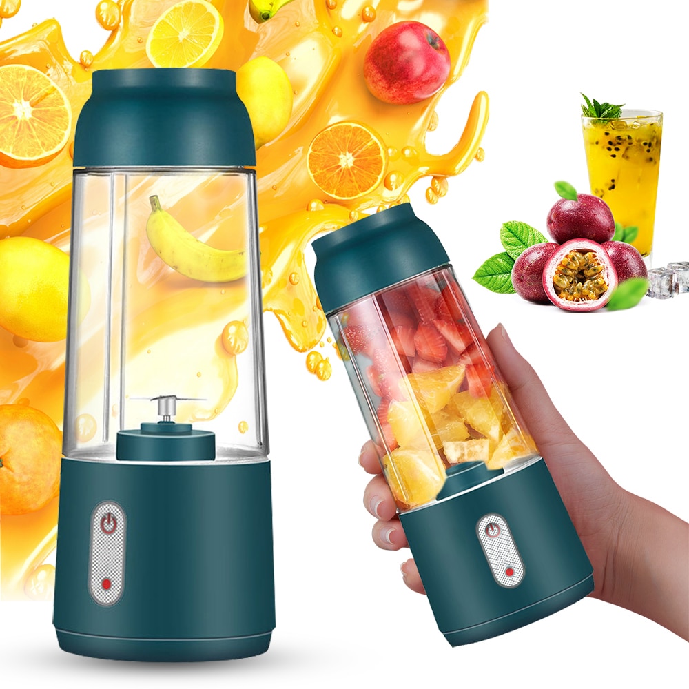 Portable Mini Electric Fruit Juicer Mini Smoothie Maker Blenders Mixer Rechargeable Juicer Bottle Cup For Home Office Outdoor