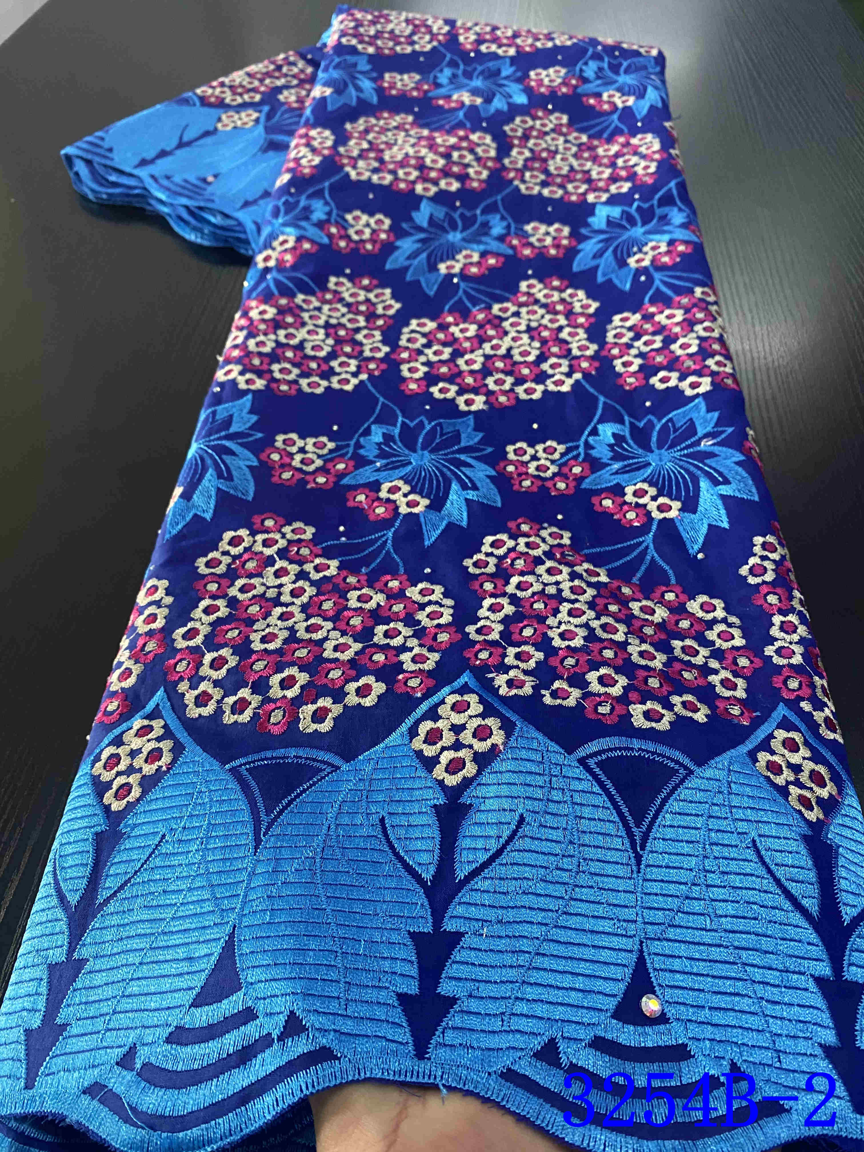 voile lace in switzerland nigerian lace fabrics latest african dry lace fabric cotton lace YA3254B-3: Picture 2