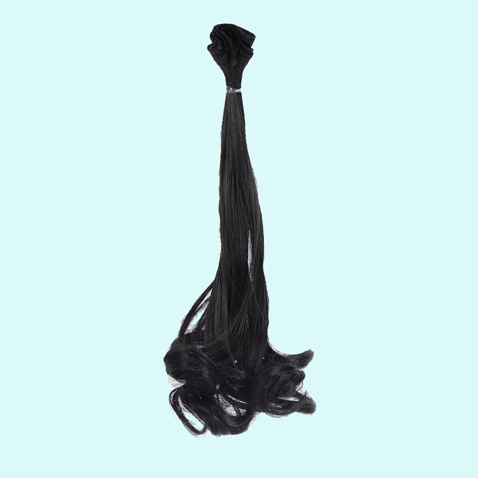 STOBOK Poppenhaar – Hoge Temperatuur Zijdehaar 100 Cm Lang, 5 Stuks Voor BJD Poppen, DIY Pruiken Maken En Repareren