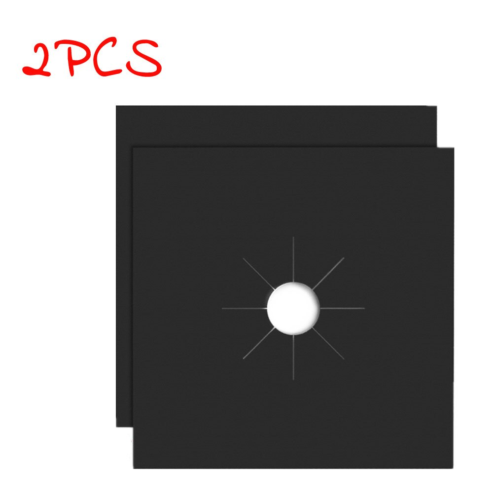 2 Stck Universal- Glas faser Herde Brenner Abdeckungen Schutz Blätter Ofen Liner Wiederverwendbare Abdeckung/Liner Folie Gas Küche Werkzeuge matt G531