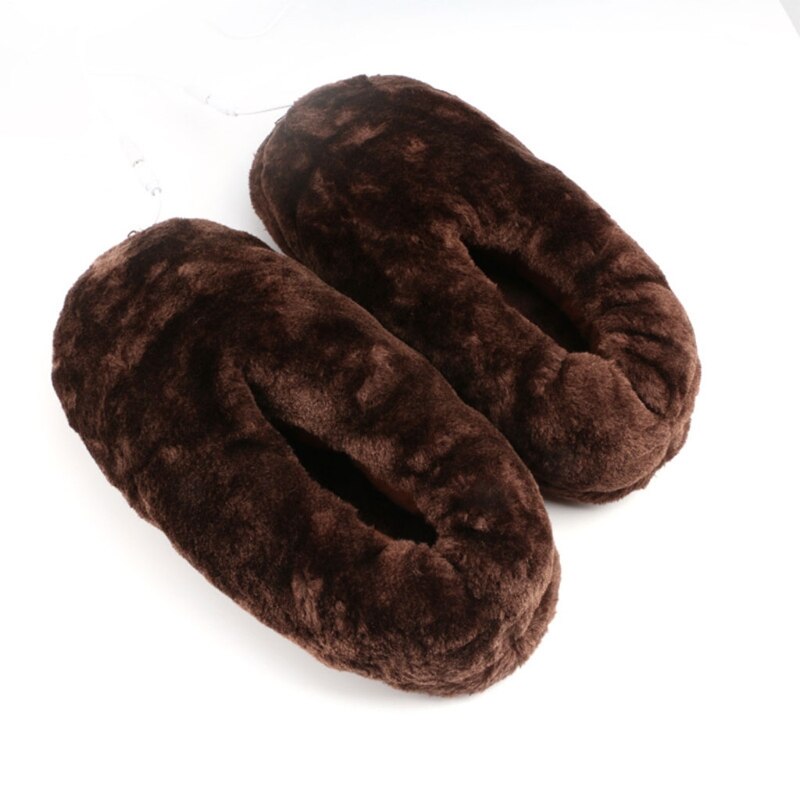 Practical Home Heating Shoes Electric Heated Slipper USB Soft Portable Winter Foot Warmer