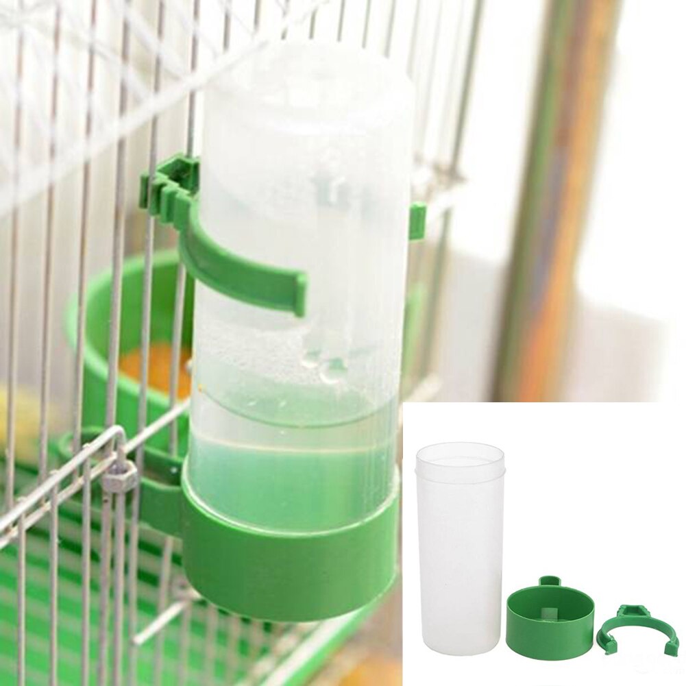 Garden Plastic Automatic Home Parrot With Clip Drinking Adjustable Height Pet Supply Easy Clean Bird Feeder Non-Toxic Practical