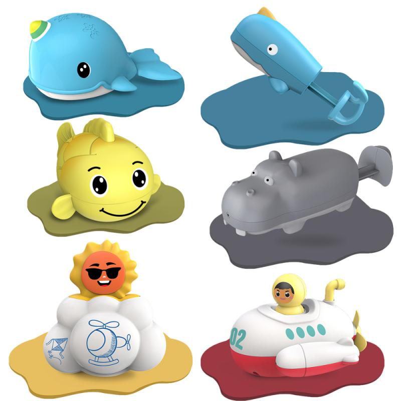 Baby Bathing Toy Kids Cute Whale Fish Submarine Water Spray Sprinkler Bathroom Sprinkling Shower Swimming Water Toys Kids