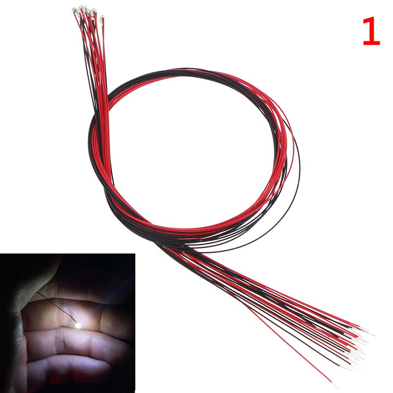 240pcs Pre-wired Micro Litz Wire SMD LED 0603 Light Resin Cover