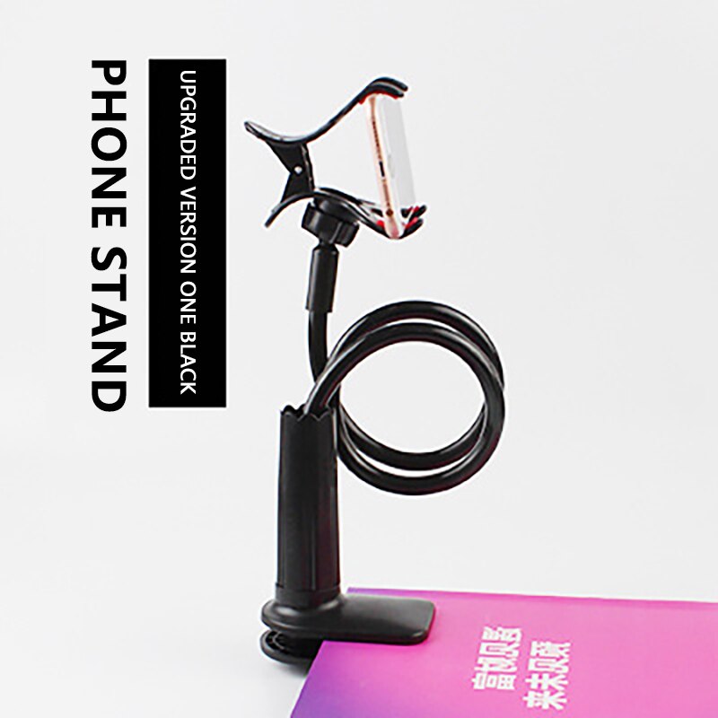Faul Bett Schreibtisch Halterung Montieren Stehen flexibel Clip Halfter Tisch Telefon Unterstützung Universal- Telefon Ständer Halfter Für Schlafzimmer Büro: Stil B Schwarz