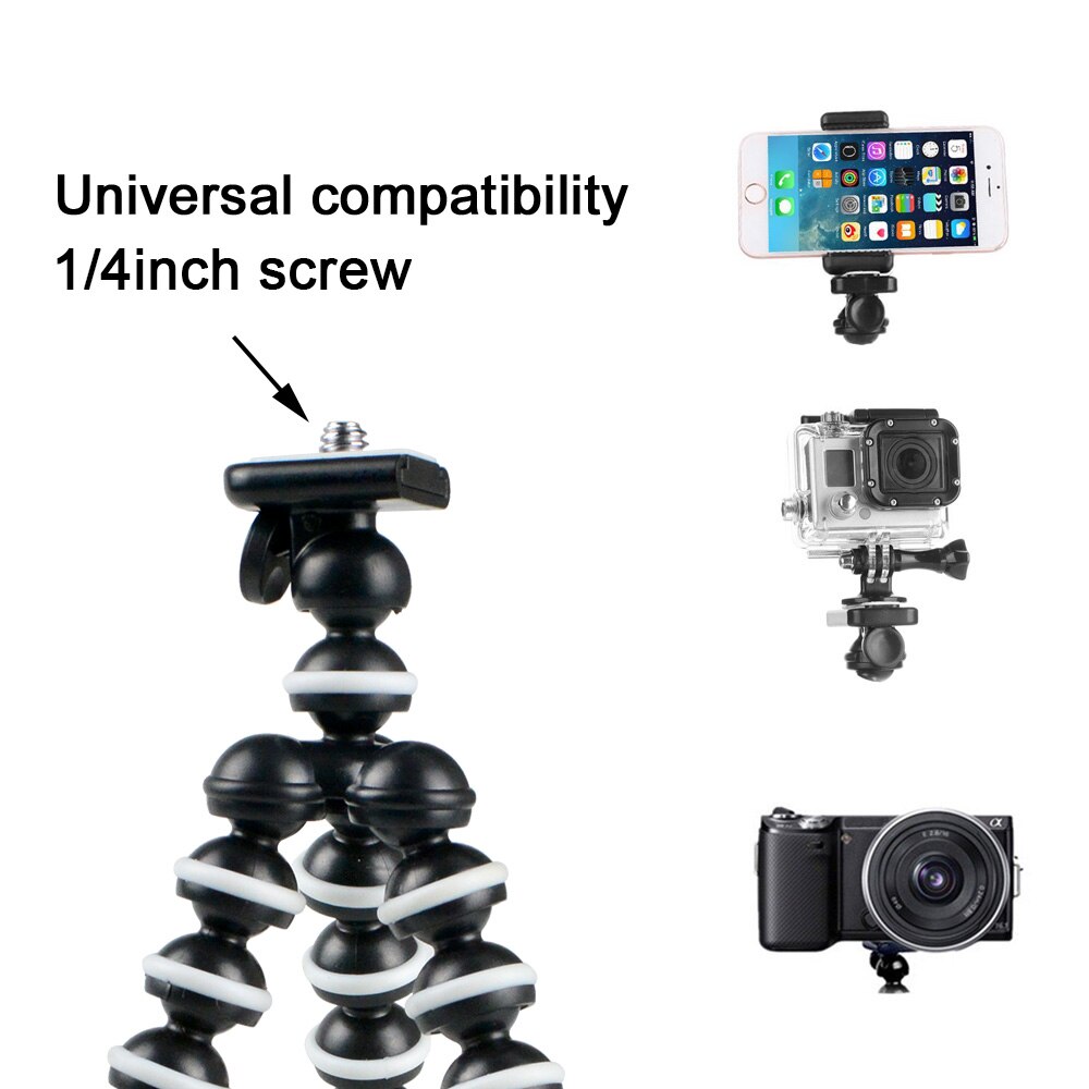 GAQOU – support de trépied Mini poulpe, support de téléphone Portable Flexible pour caméra Gopro, support de bureau pliable