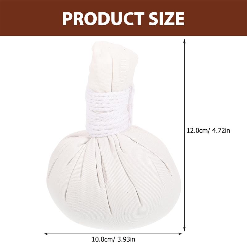 Bolsas de hierbas chinas para masaje de Spa, bolas de masaje a base de hierbas, bolsas de calentamiento, bolas de masaje tailandés, bolas de compresión de baño, 2 uds.