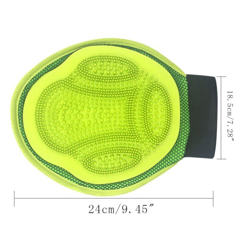 Dubbelzijdig Kammen Katten Grooming Red Silicon Pet Massager Ontharing Mitten Accessoires Kat Dieren Handschoen