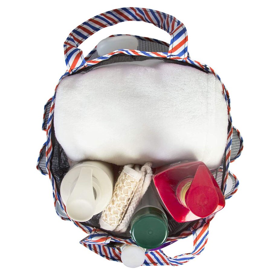 Mesh Shower Caddy tote for College Dorm Room Essentials, Hanging Portable Tote Bag Toiletry for Bathroom Accessories