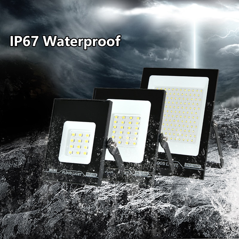 Flood Light LED Outdoor Exterior Projector Lamp 10W 20W 30W 50W 100W 150W For Garden Fence Street Garage Spotlights