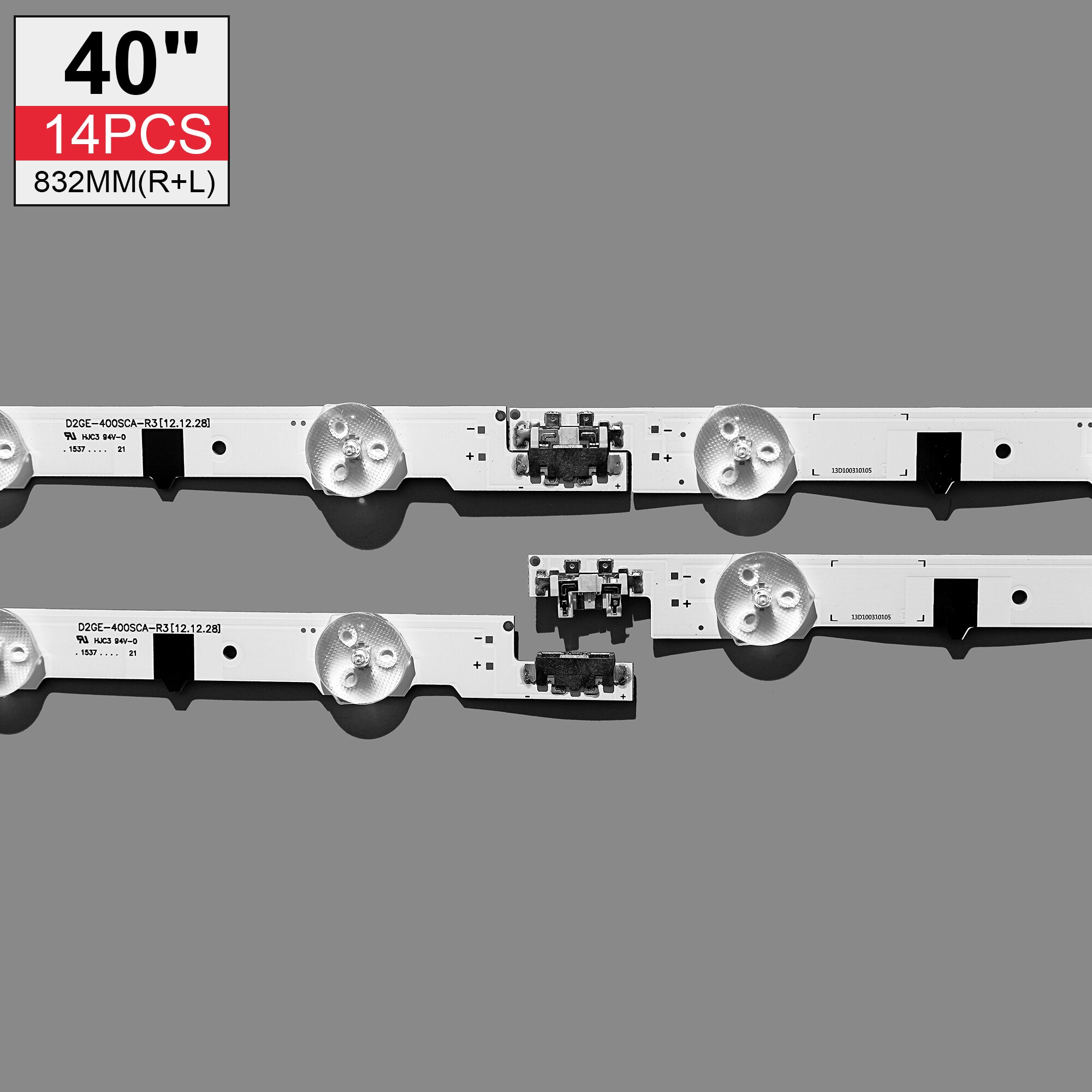 Tira de led de retroiluminación para TV Samsung, luz para modelos D2GE-400SCA-R3, UA40F5500, 2013SVS40F, UE40F6400, D2GE-400SCB-R3, UE40F5000 y UE40F5700 de 40&quot;, 832mm