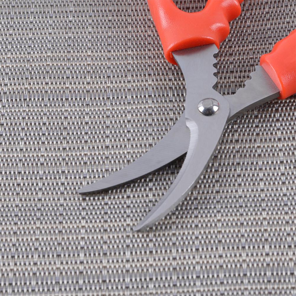 1 pc Multifunctionele Keuken Schaar Roestvrij Staal Gebogen Zeevruchten Schaar Keuken Tool Voedsel Verwerking Levert